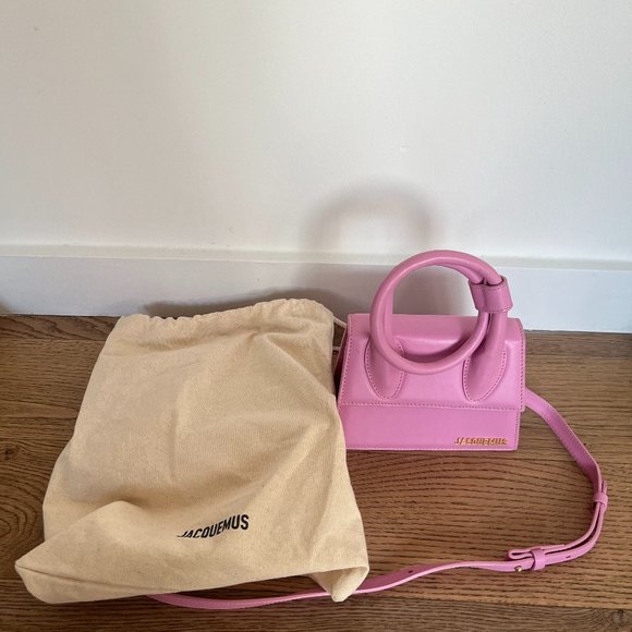 Jacquemus Pink La Montagne 'Le Chiquito Noeud' Bag - Picture 1 of 2